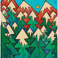 Green Christmas forest