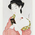 Japanese Woman Applying Powder (1918)