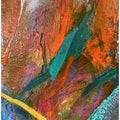Vibrant expressionist orange