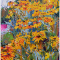 Black-eyed Suzanne flowers