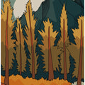 Forest mountain peak