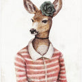 A Deer With A Human Body Shape