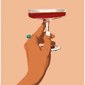 A Hand Holding A Glass Of Red Wine