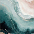 Swirling Teal And Beige Tones