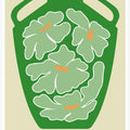 Green Floral Vase