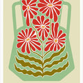 Vibrant Floral Vase