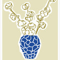 Azure Vase Blooms