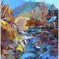 Vibrant Impressionist Spring landscape