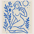 Serene Blue Silhouette