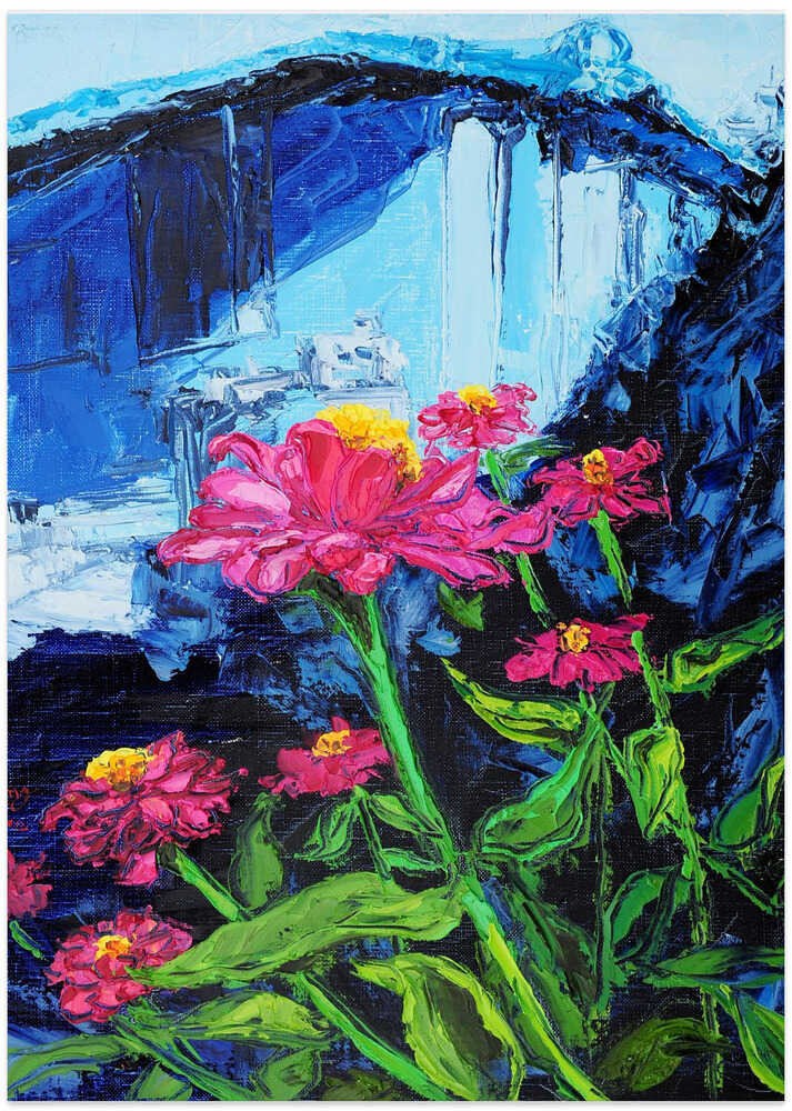 Marigold In the Garden Oil Painting