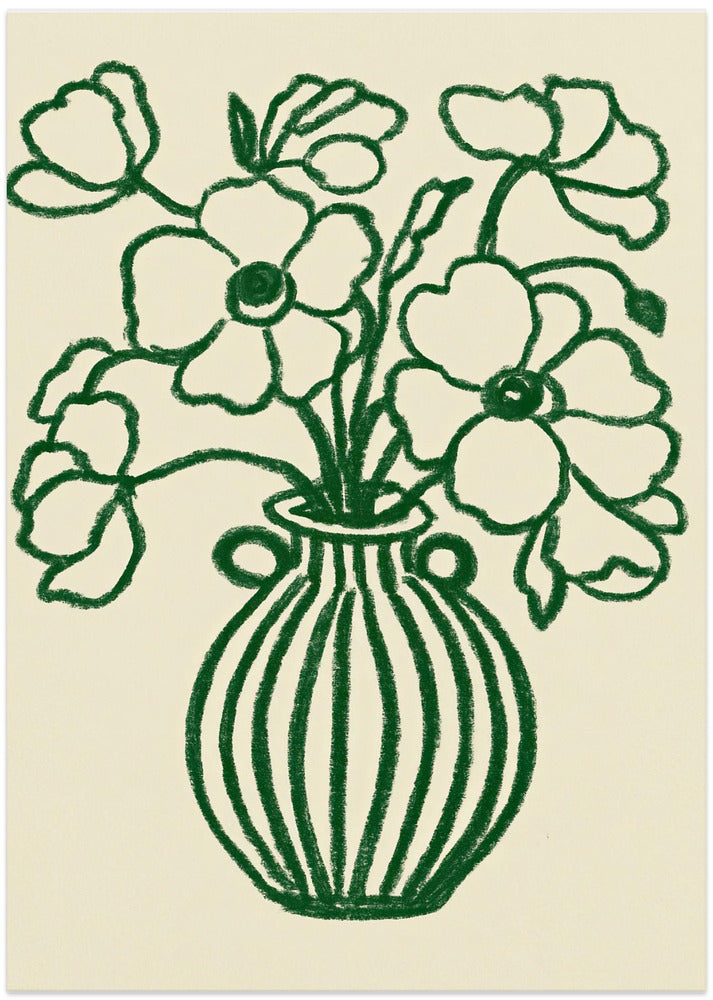 Vibrant Blooms Vase
