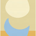 Stacked Ovals in Soft Yellow and Light Blue