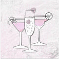 Elegant Pink Cocktails