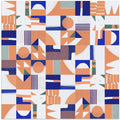 Mid Century Grid Pattern