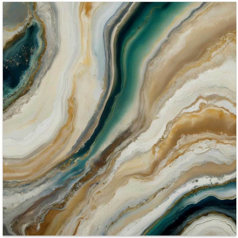 Flowing Earthy Tones And Deep Greens