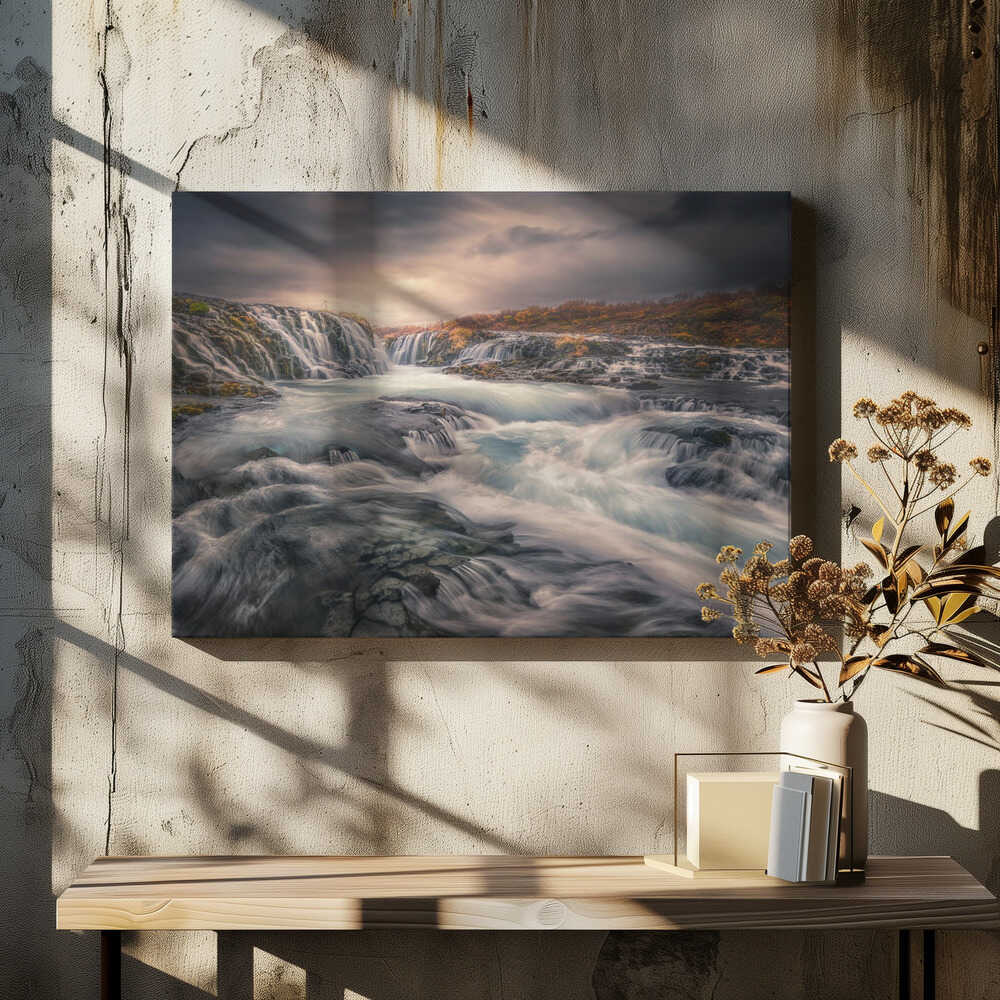 Sunset at Bruarfoss