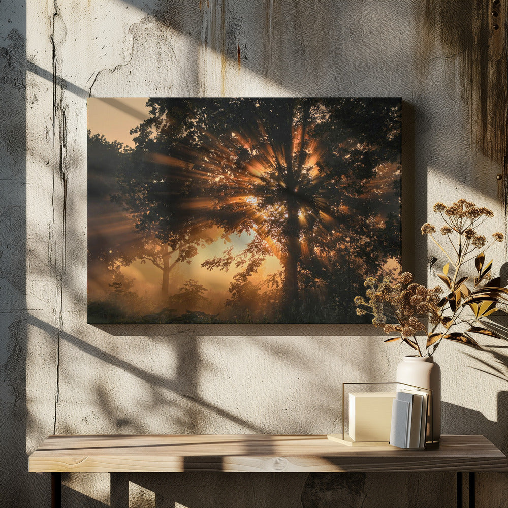Burning tree