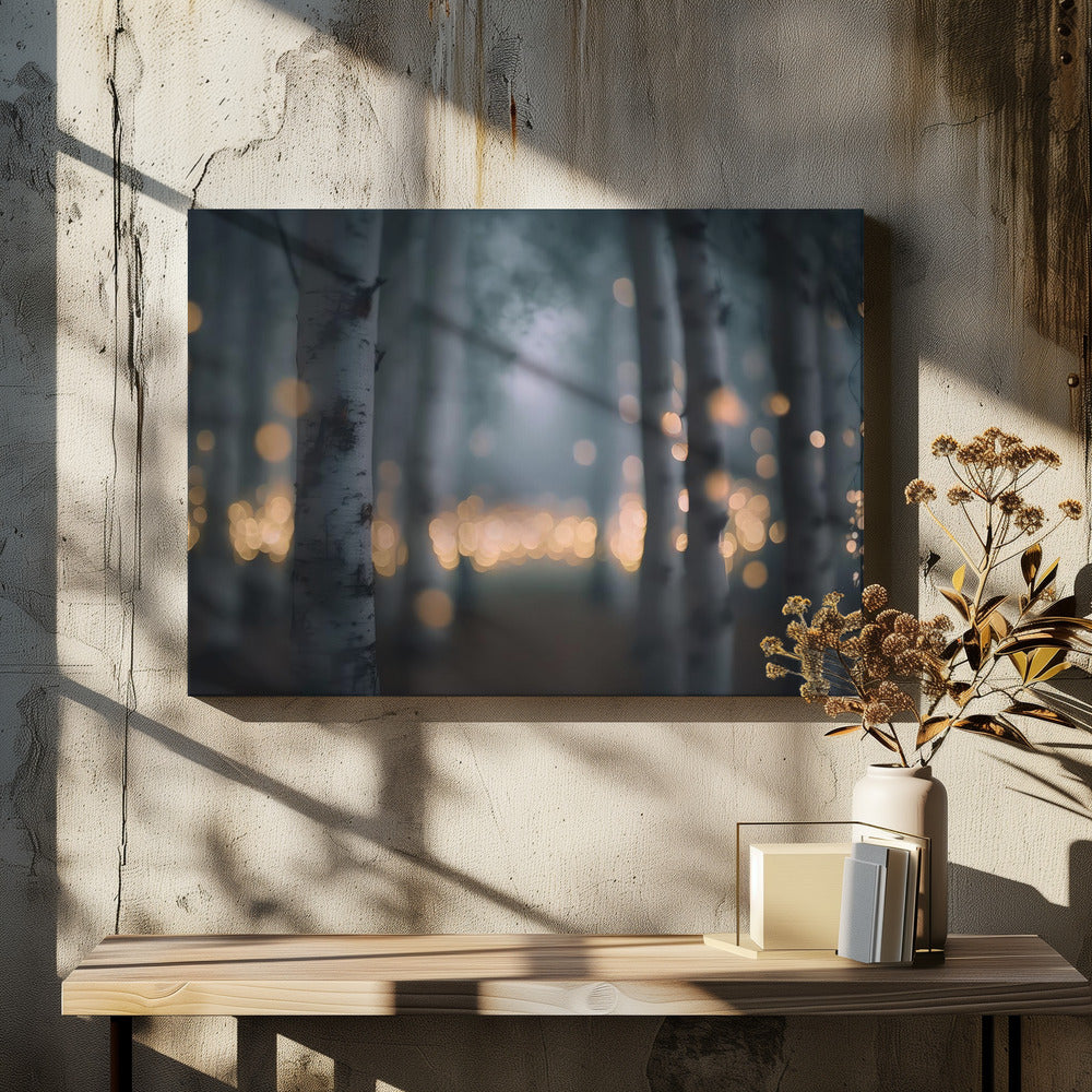 Glowing Birch Forest