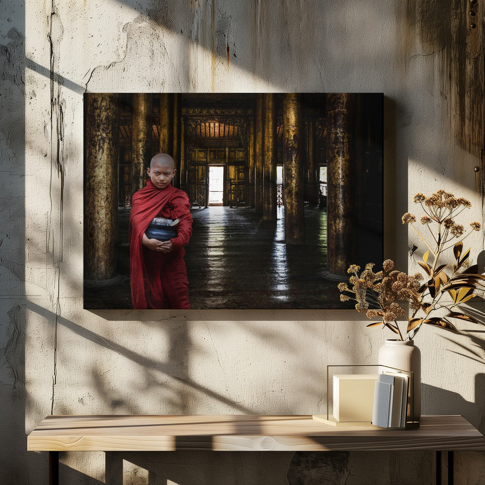 Young burmese monk