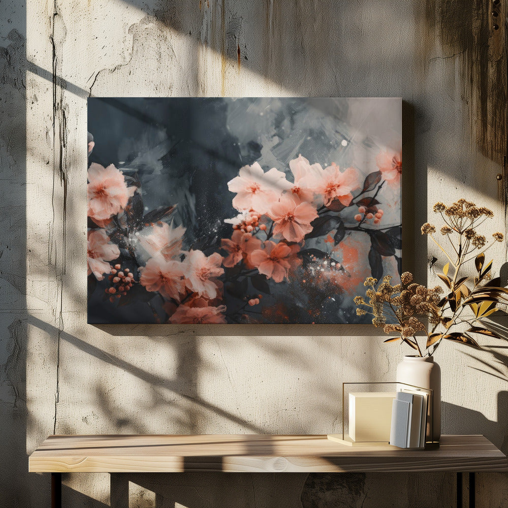 Coral Floating Blossoms
