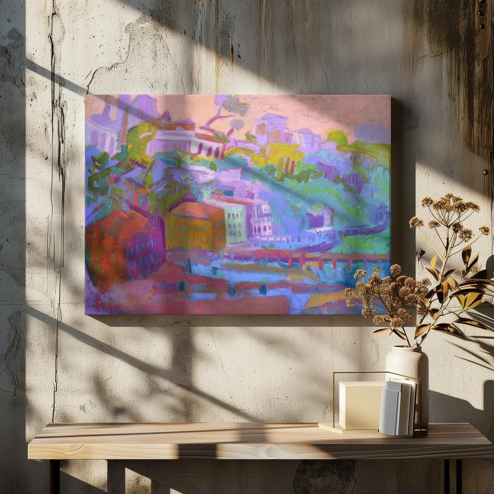 Colorful Hillside Scene
