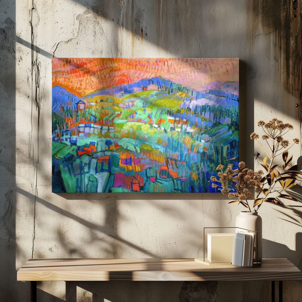 Vibrant Hillside Dreams