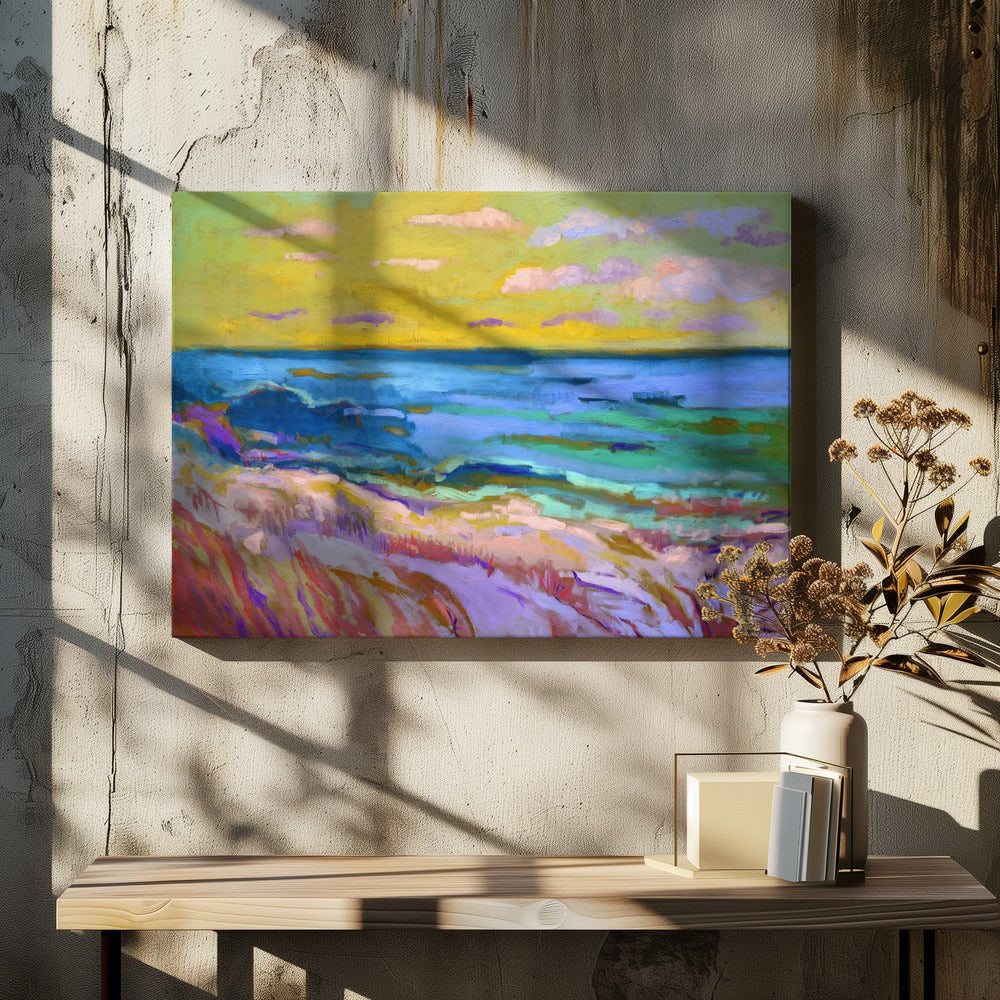 Coastal Landscape at Sunset