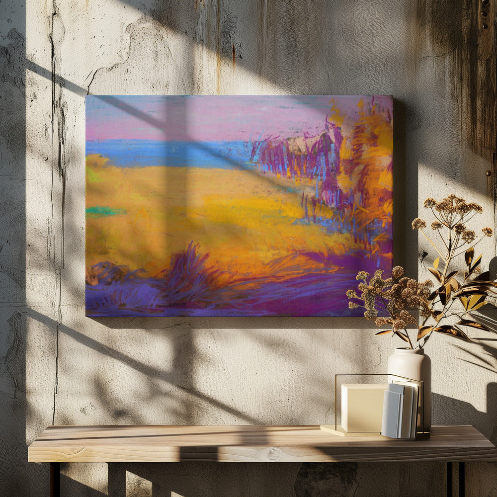 Vibrant Sunset Fields