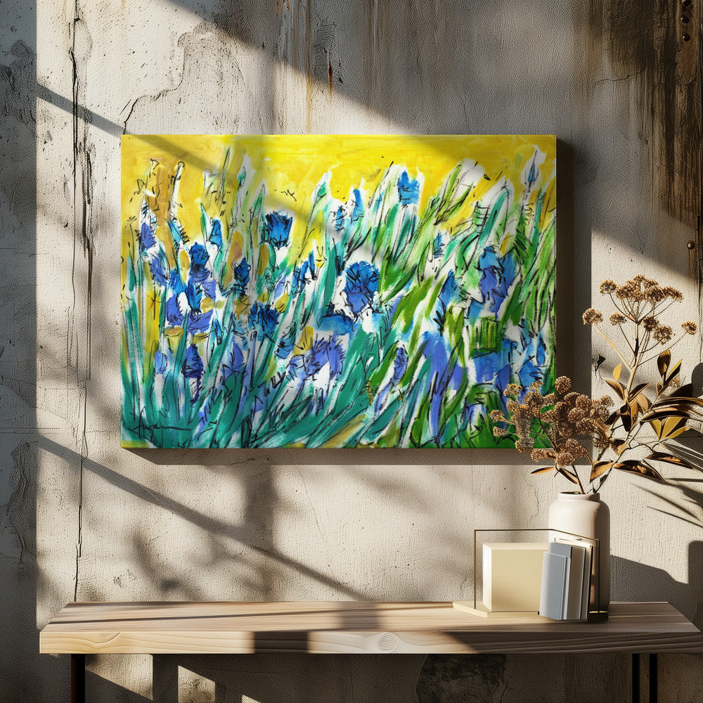 Burst of Blue Blooms