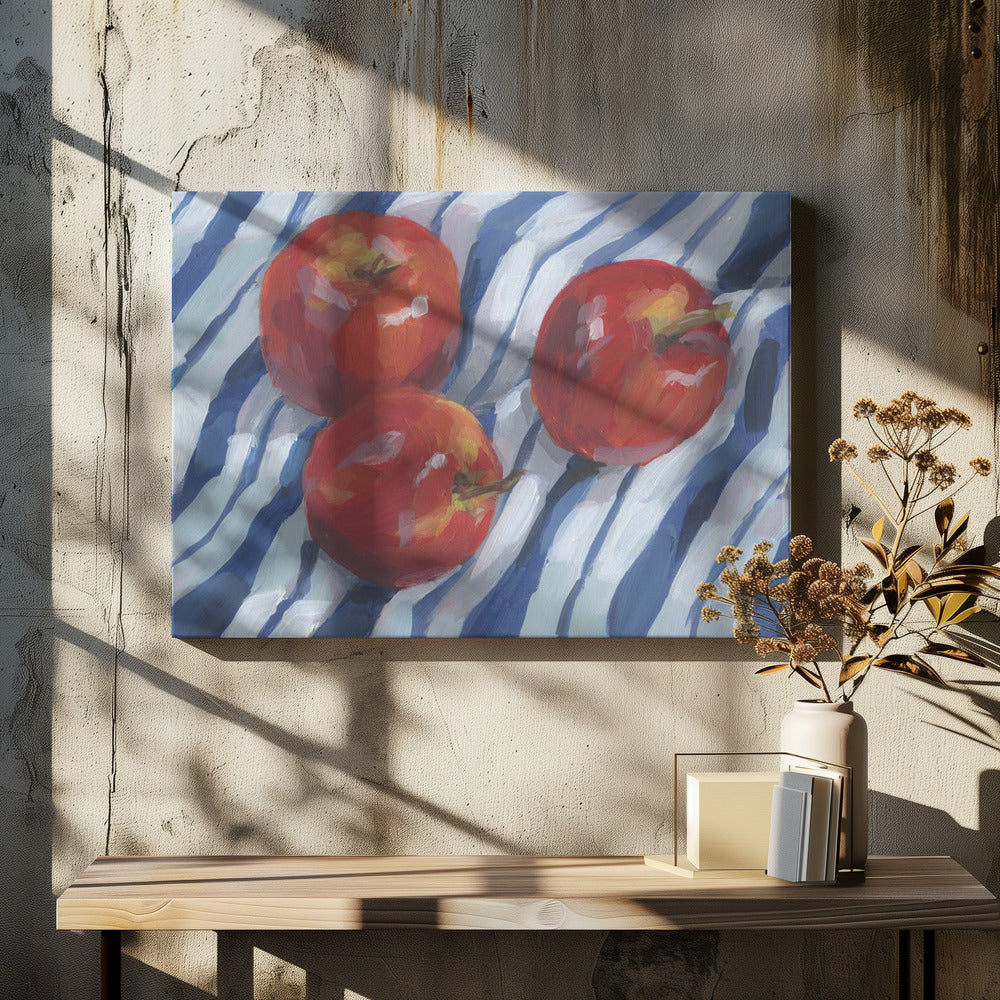 Three Red Apples