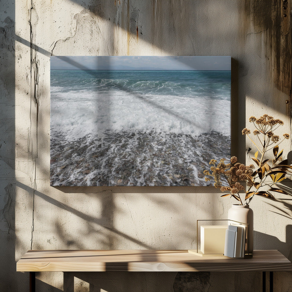 Sea waves at the beach
