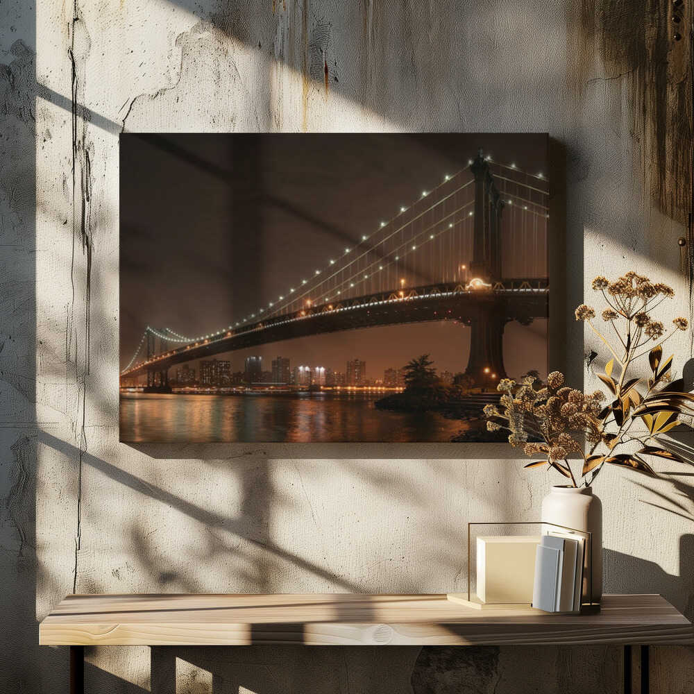 The 2 lovers under Manhattan Bridge