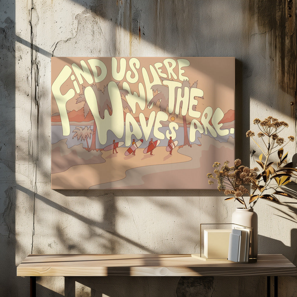 Find Us where the waves are