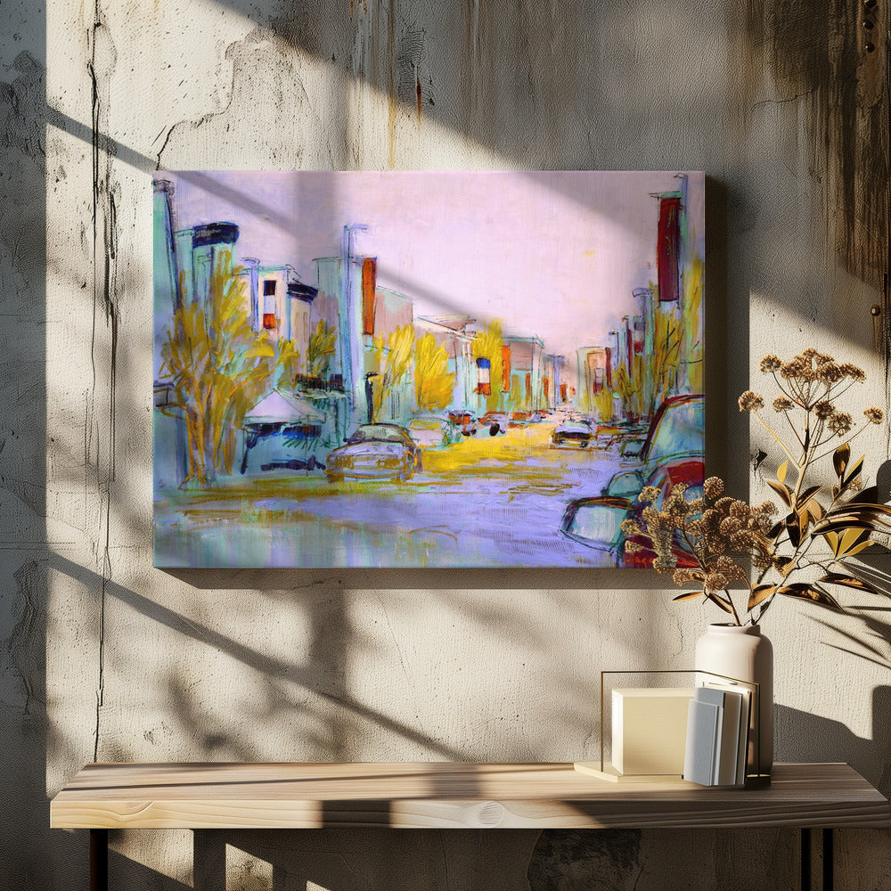 Sunlit Street Scene