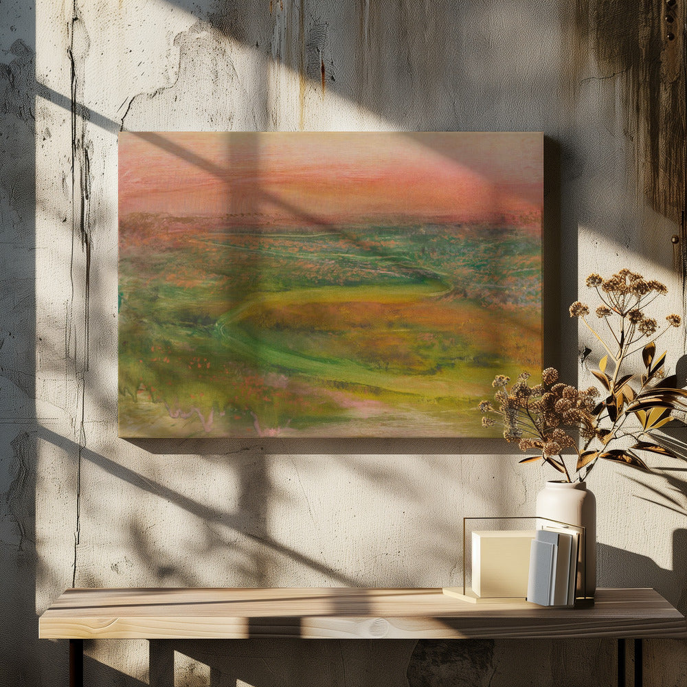 S Shaped Path In an Abstracted Landscape