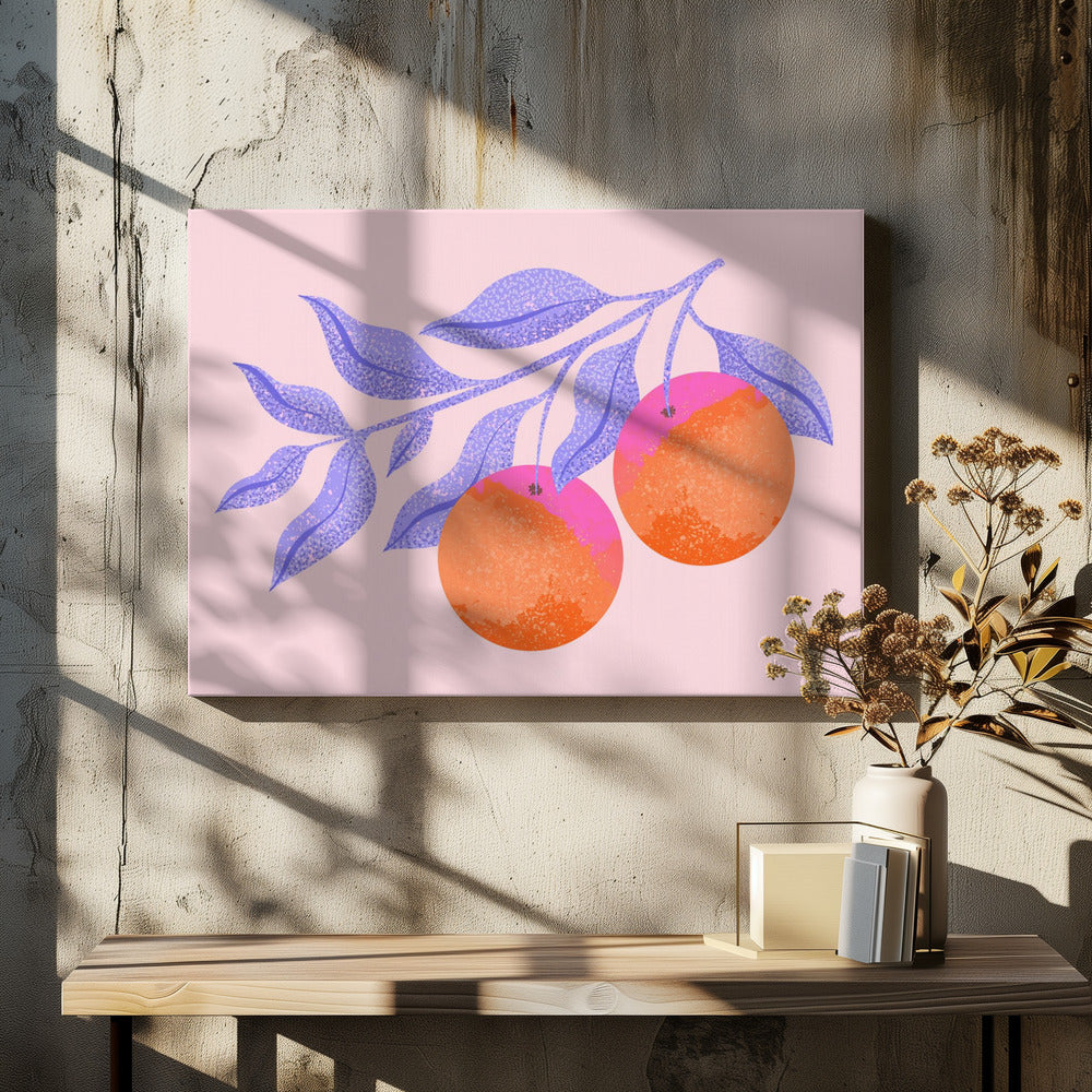Abstract Orange Branch