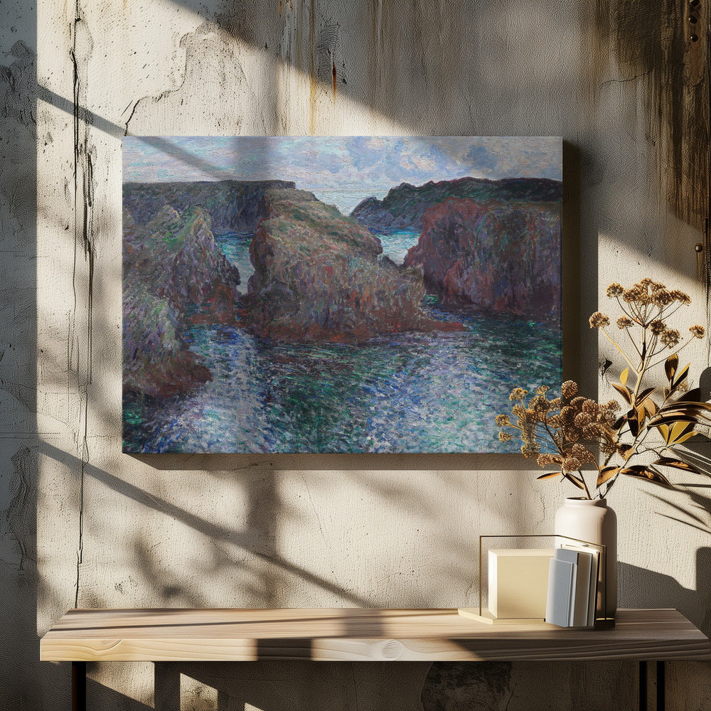 Rocks At Port Goulphar, Belle Île (1886) By Claude Monet