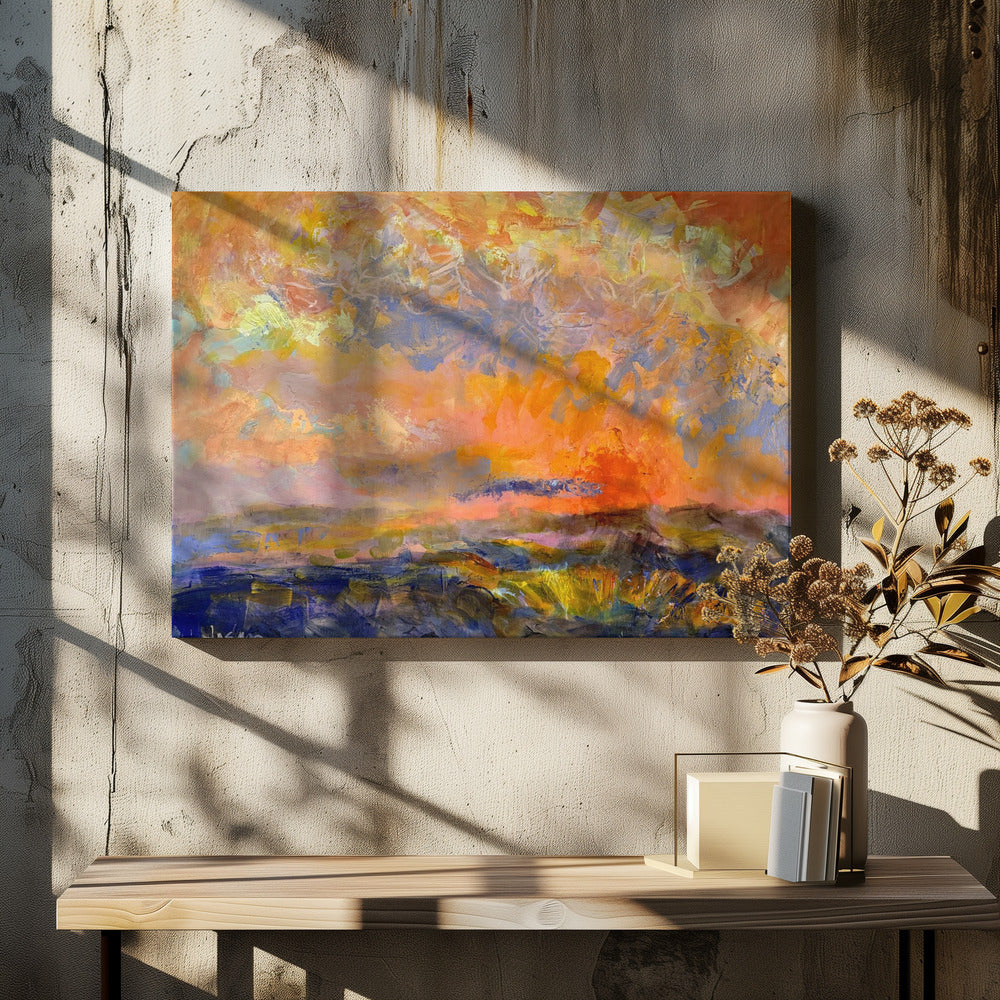 Fiery Dusk Skies