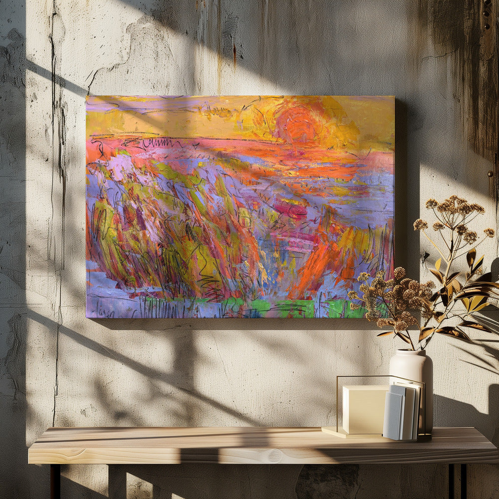 Vibrant Yellow Horizon
