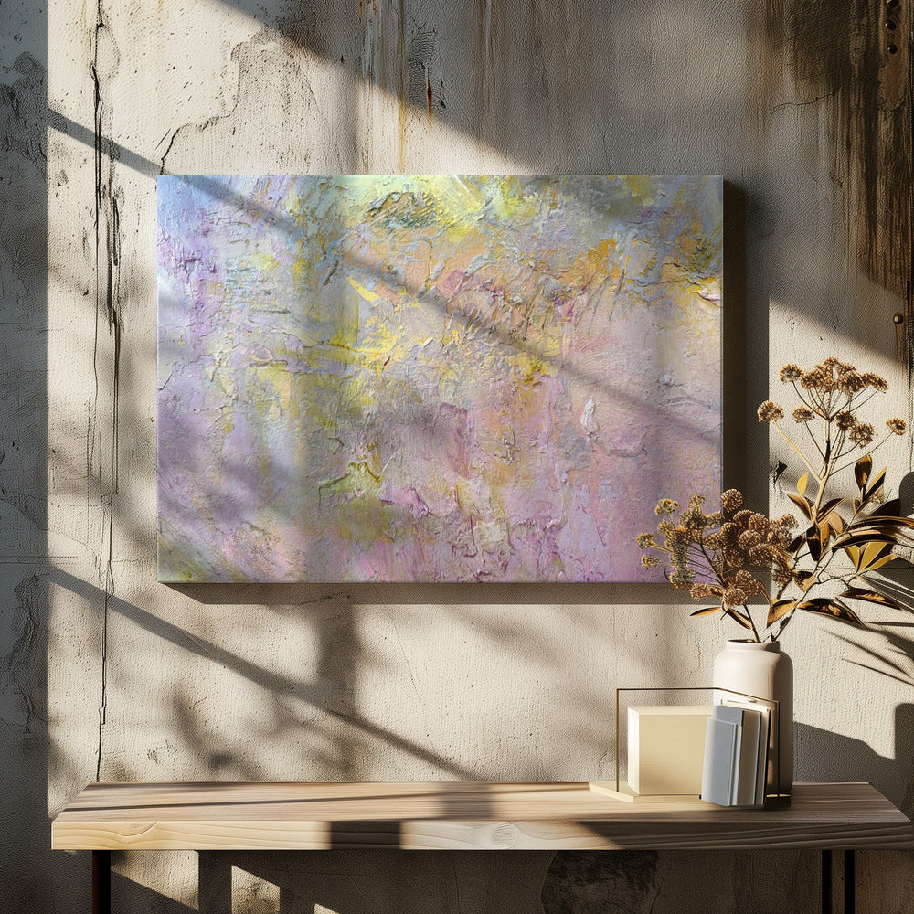 Gold and Pink Abstract