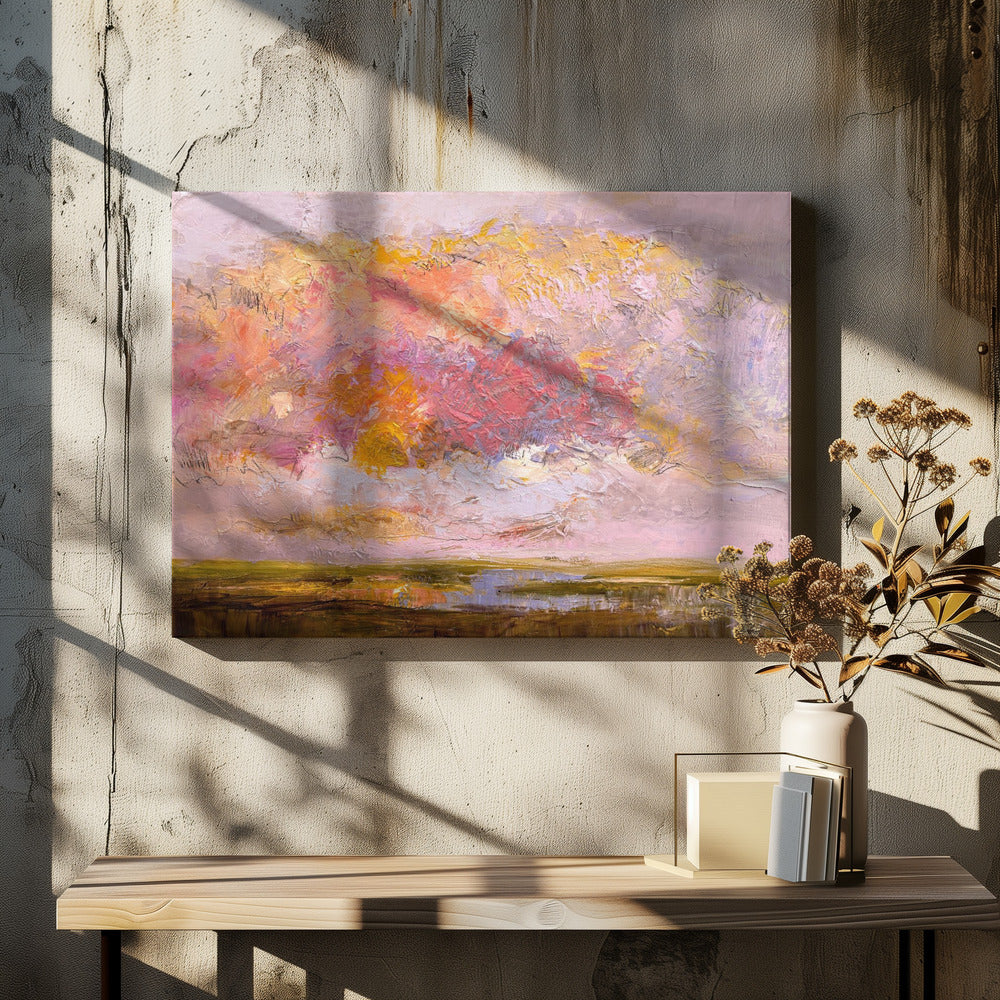 Vibrant Pink Horizon