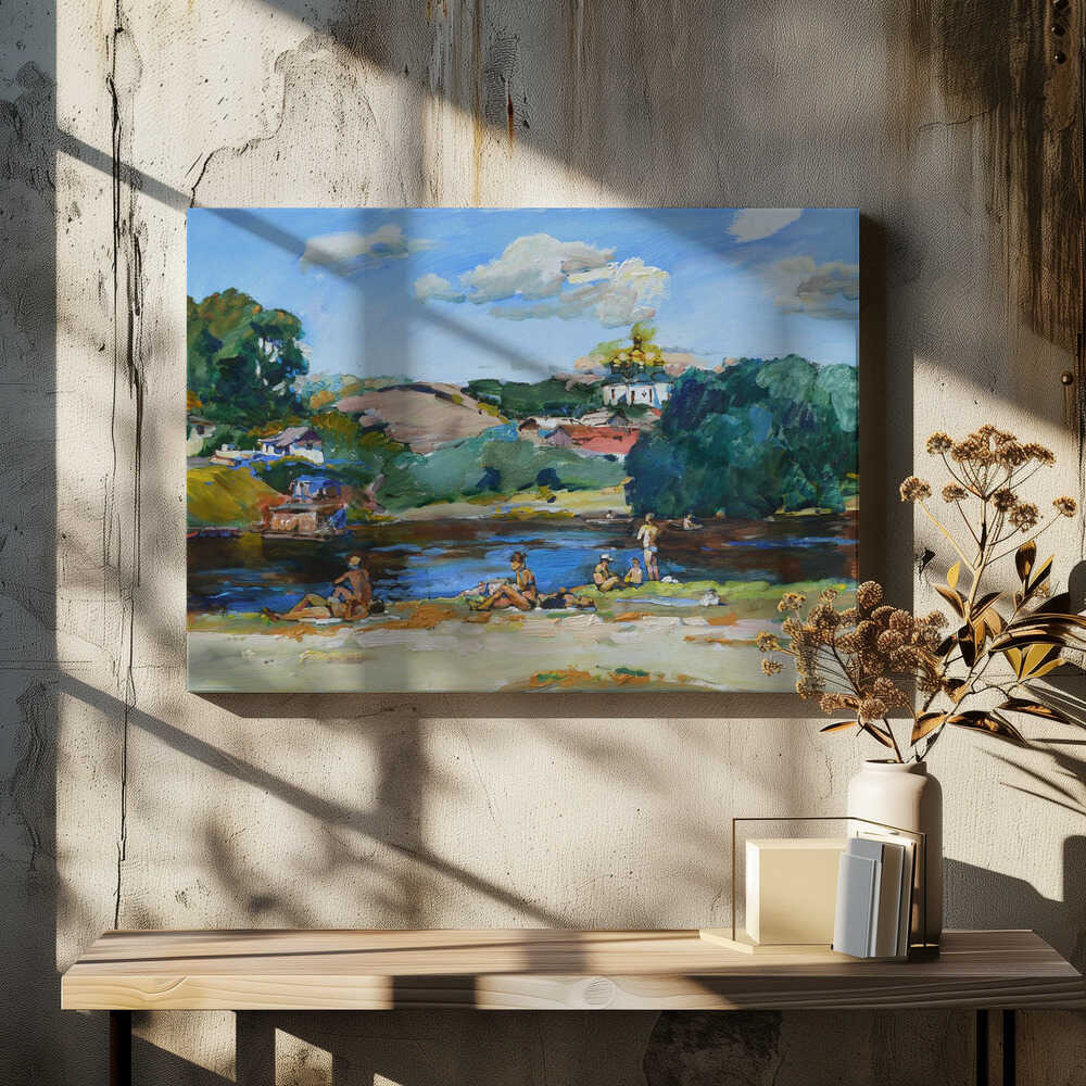 River beach