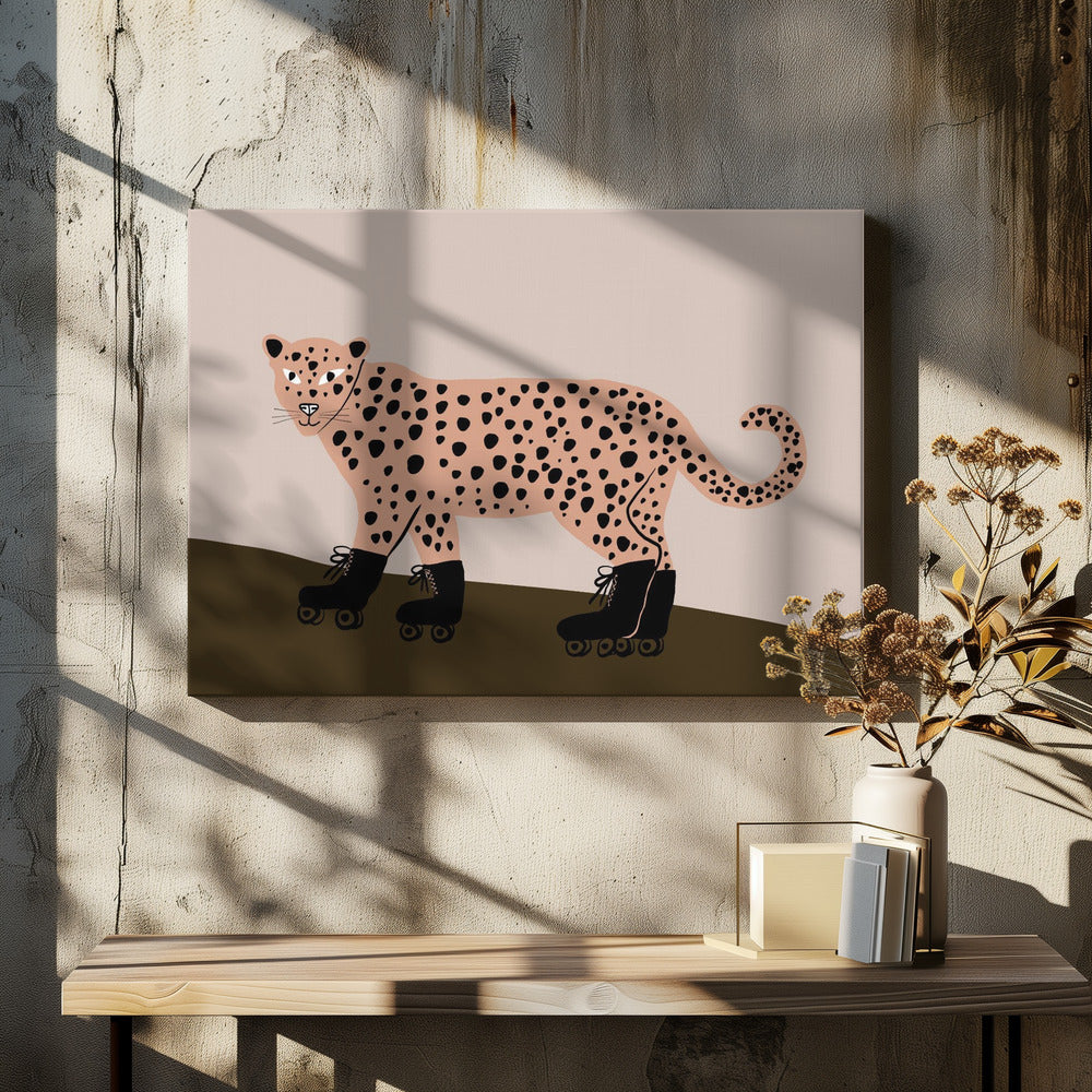Leopard skating