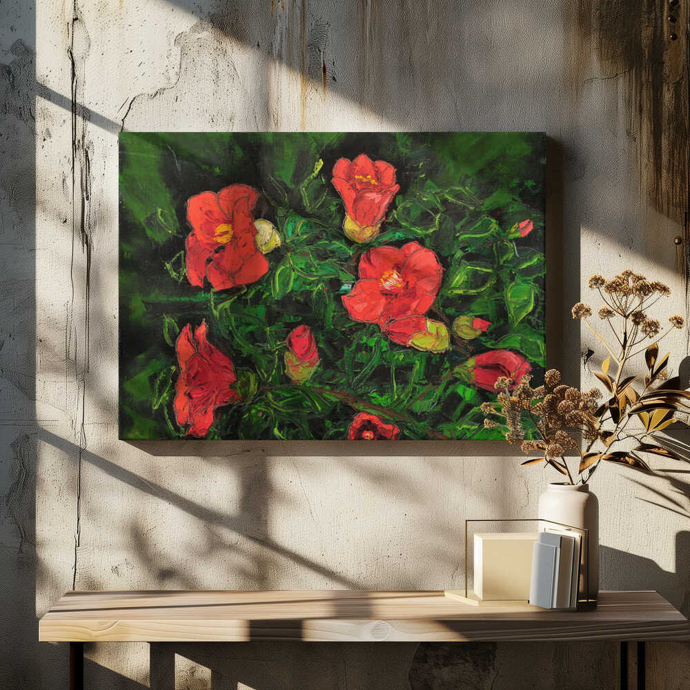 camellia oil on canvas