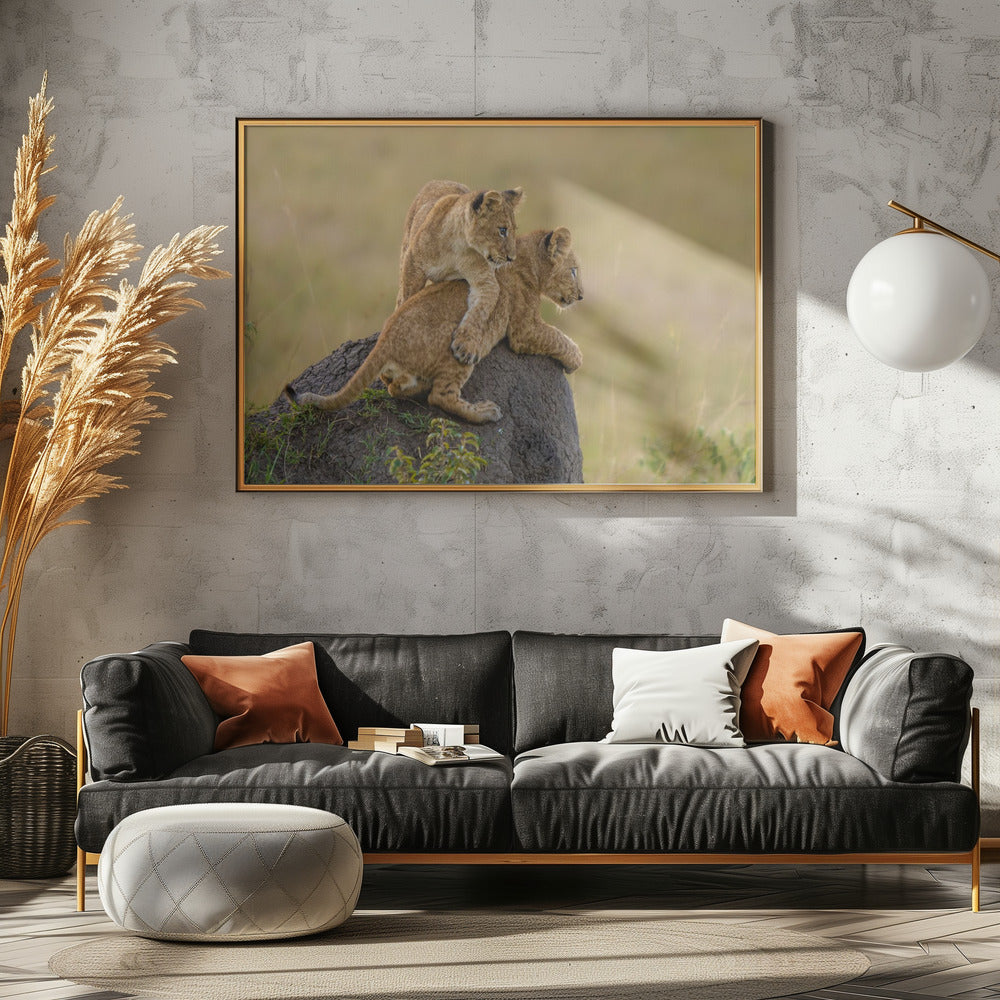 Canvas Art Print Siblings