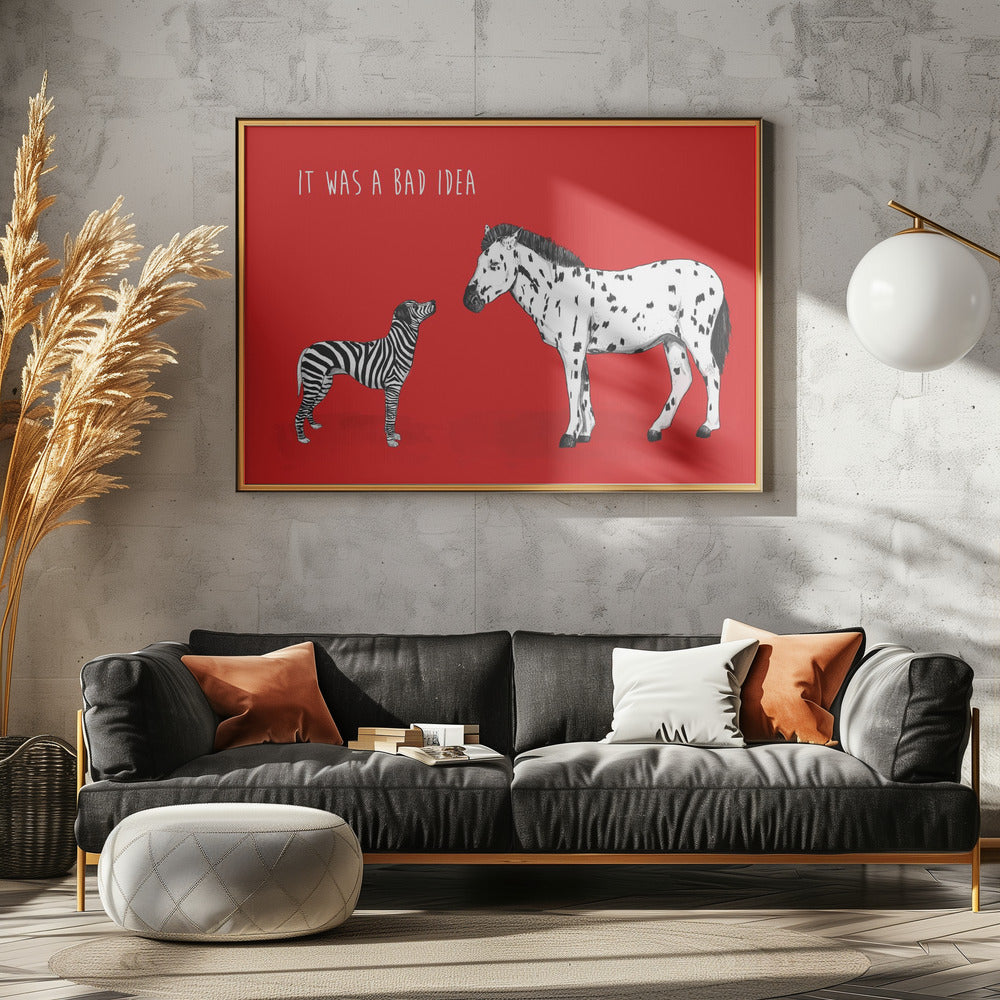 Canvas Art Print Bad idea