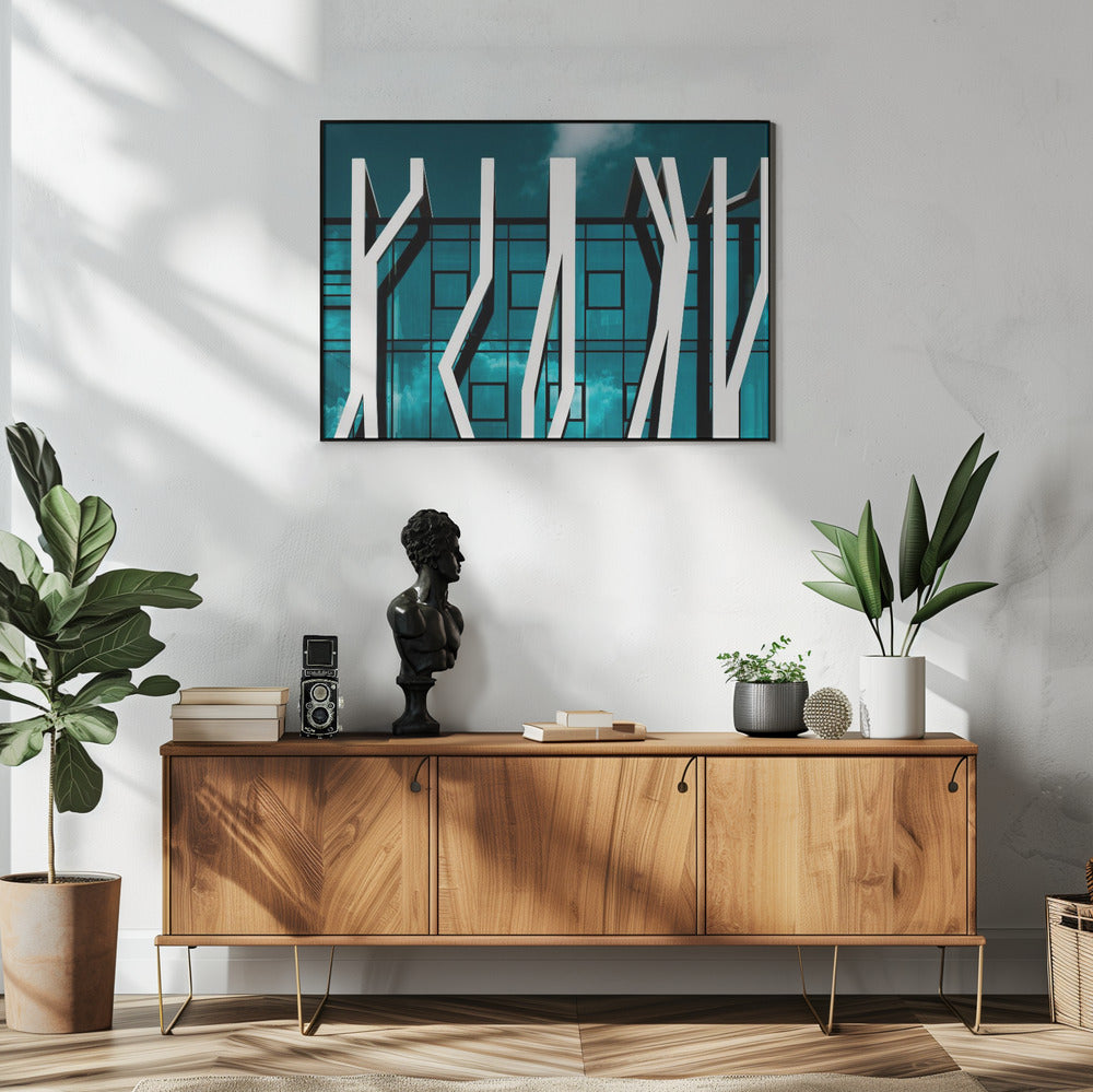 Art Prints of abstract facade