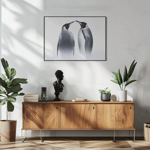 Canvas Art Print we are King penguin