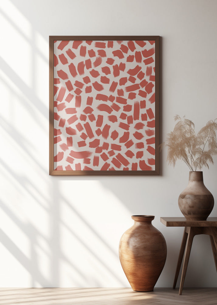 Red Brush Strokes