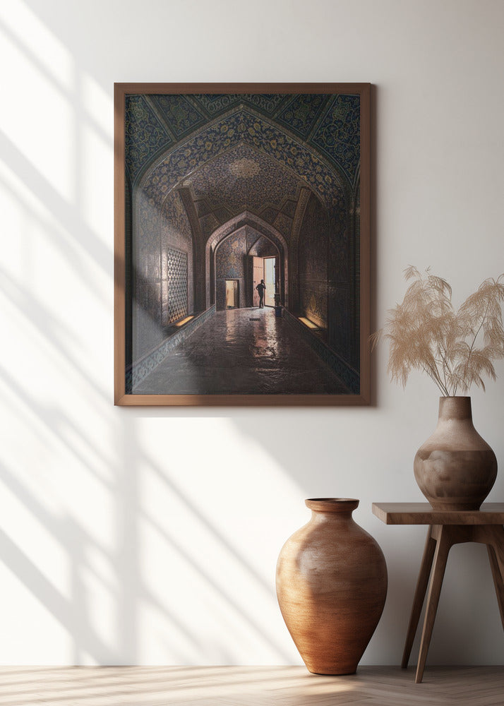 Inside the mosque of Esfahan